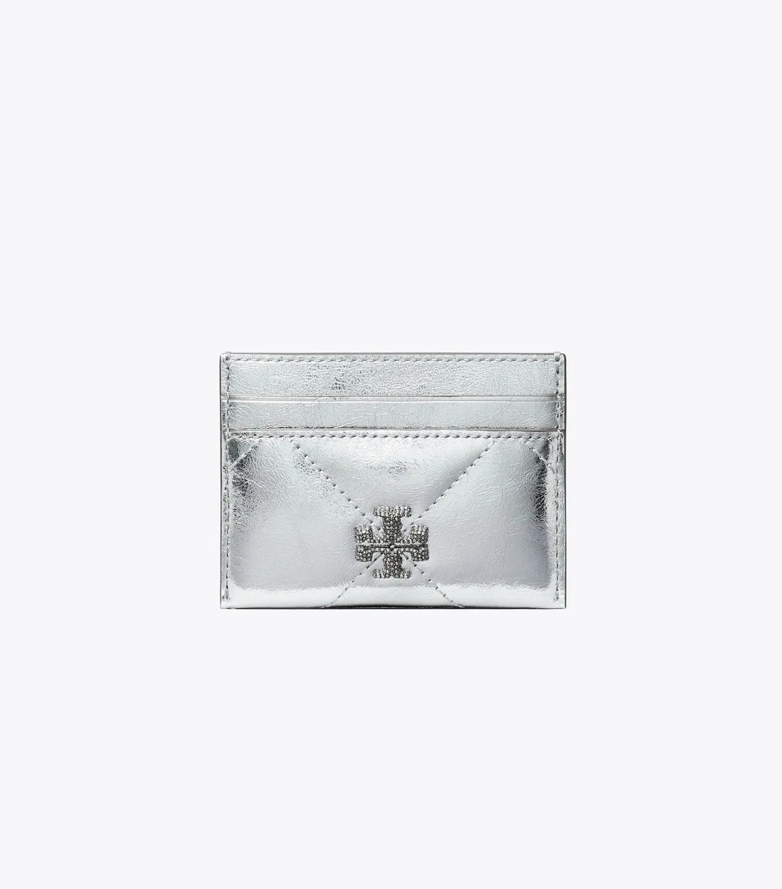 Kira Diamond Quilt Metallic Card Case