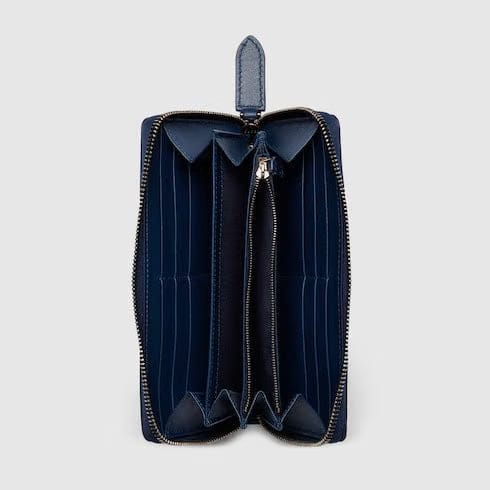 GG zip around wallet with print