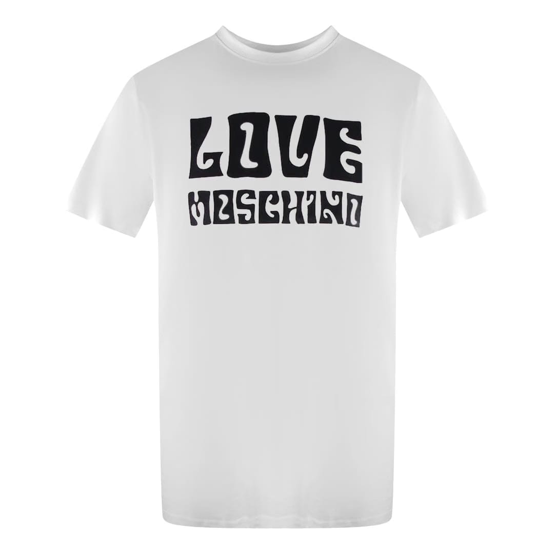 Love Moschino Logo White T-Shirt