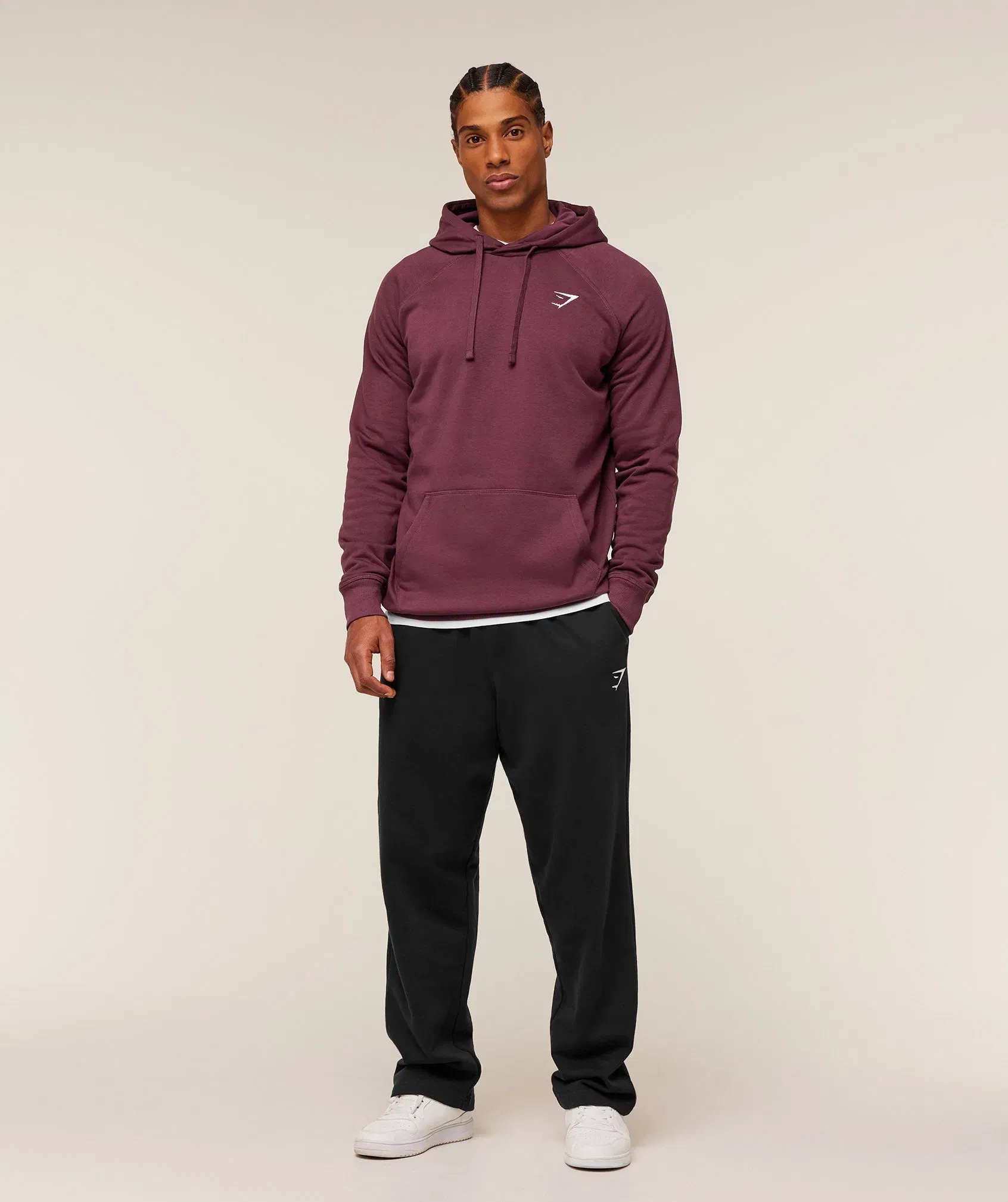 Gymshark Crest Hoodie - GS Impact Burgundy