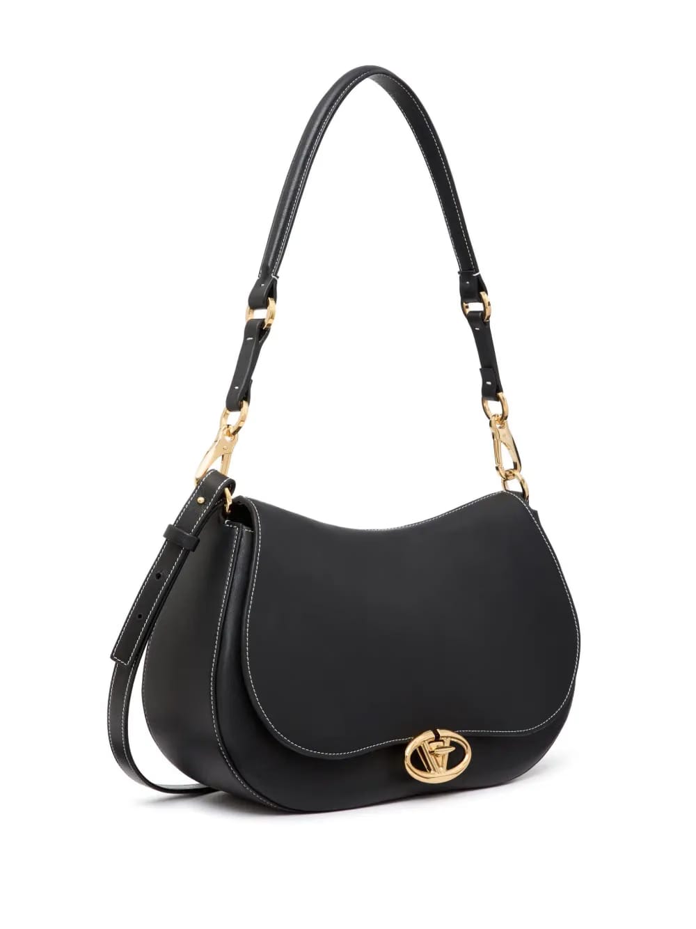 medium Ohval leather shoulder bag