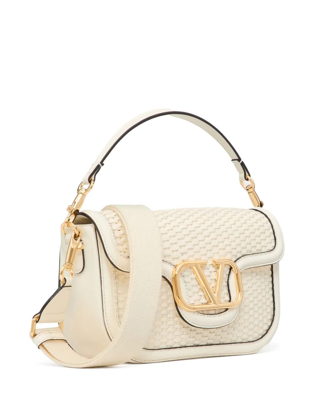 Alltime woven leather shoulder bag