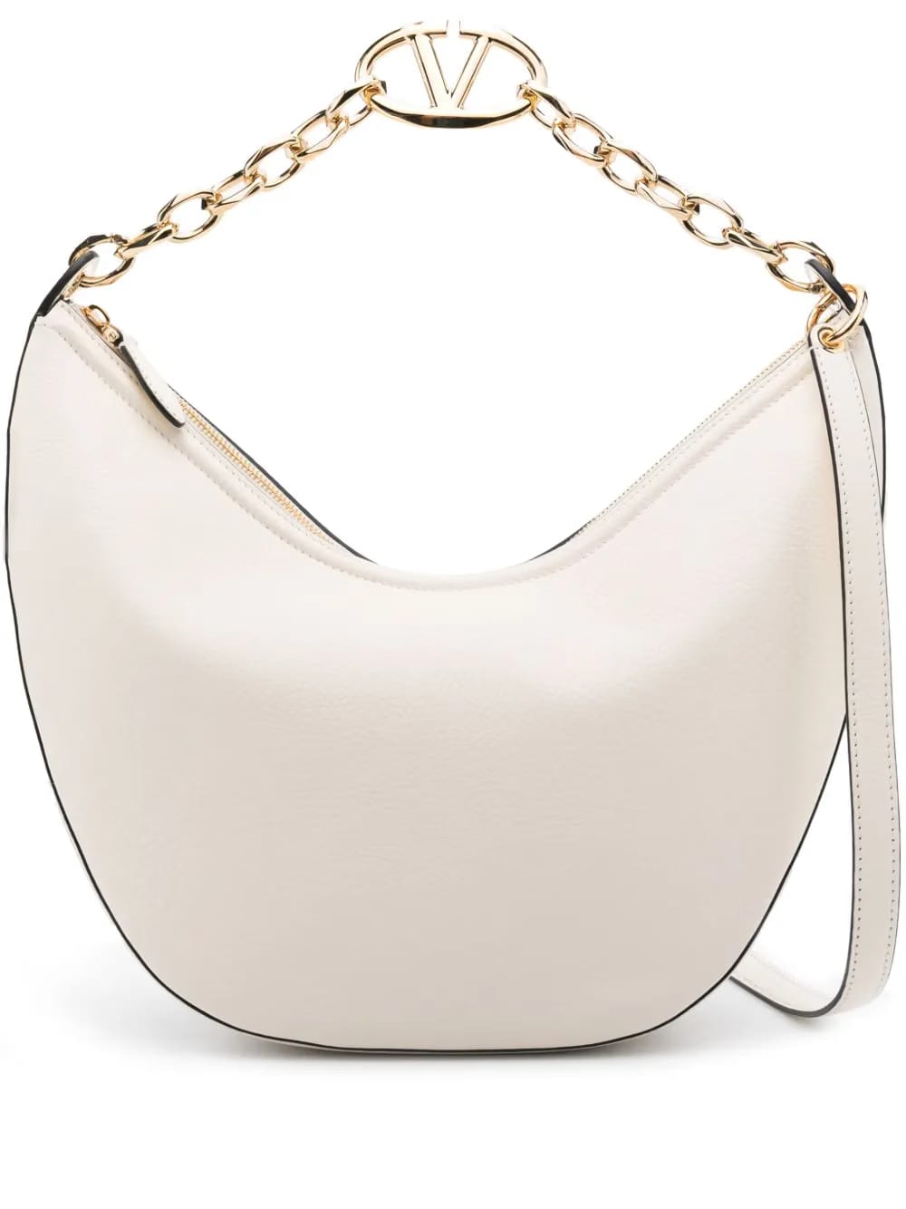 VLogo Signature leather shoulder bag