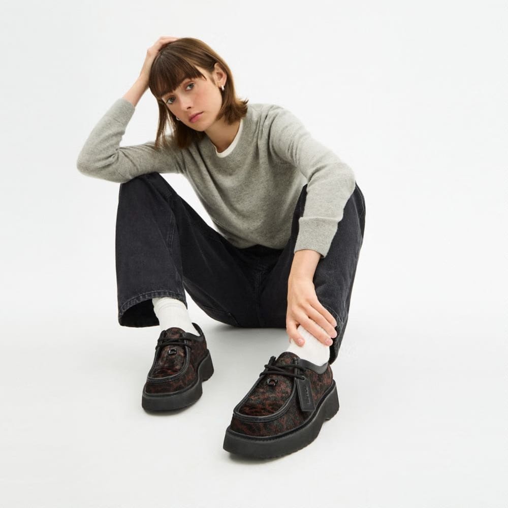 Sculpted C Chukka Boot With Leopard Print