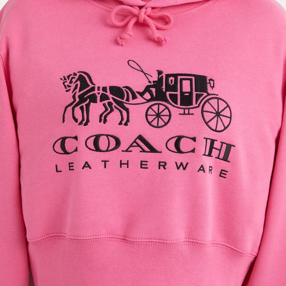 Restored Horse And Carriage Cropped Hoodie