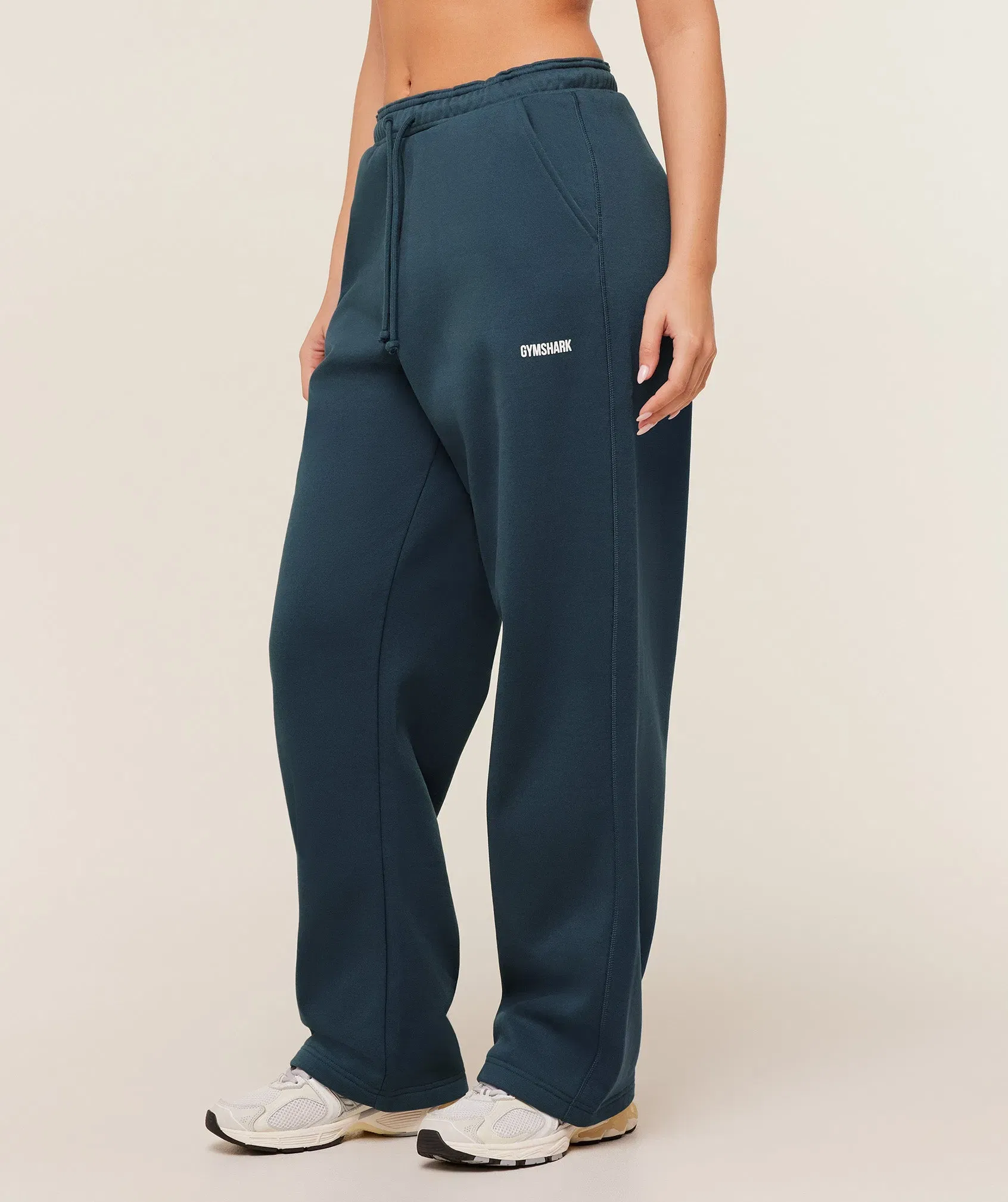 Gymshark Cosy Luxe Straight Leg Regular Joggers - GS Stealth Blue