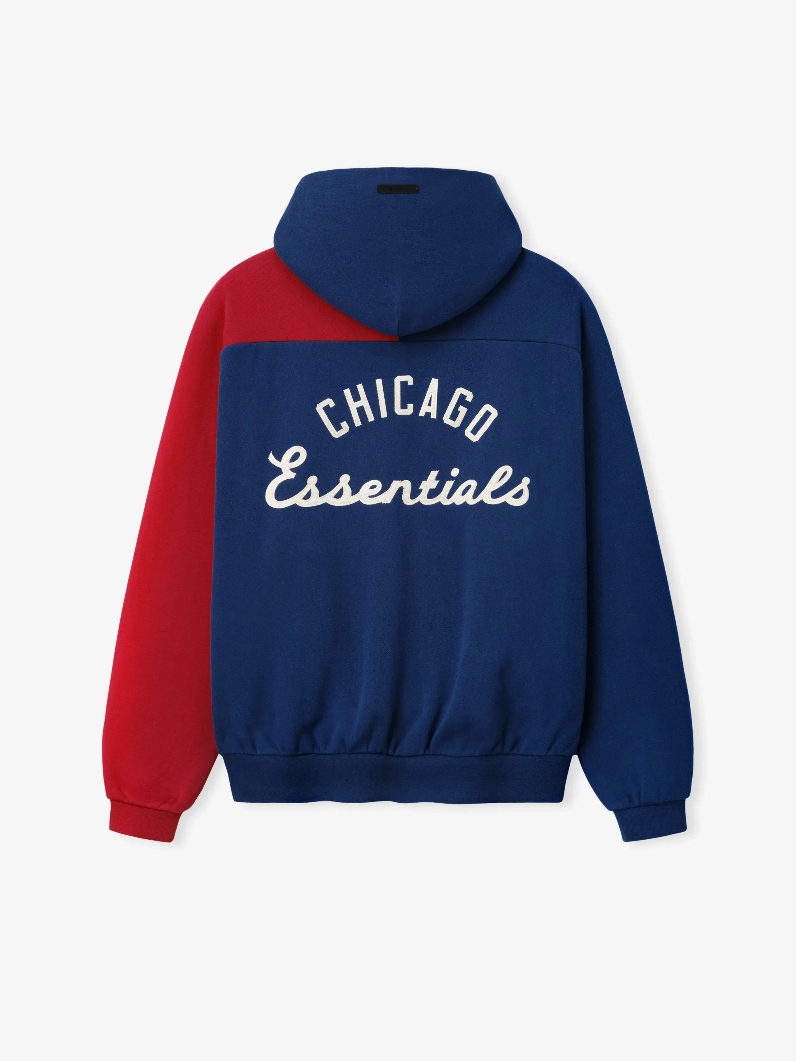 Essentials Cubs Raglan Half Zip Sport Hoodie Estate Blue/ Stone Red