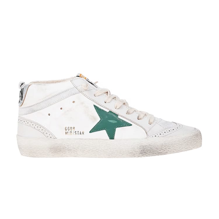 Golden Goose Wmns Mid Star 'Cream Green'