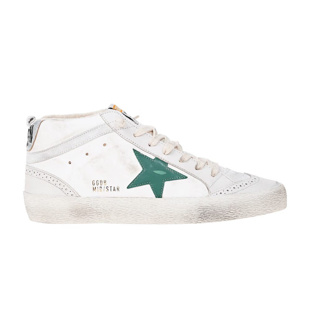 Golden Goose Wmns Mid Star 'Cream Green'