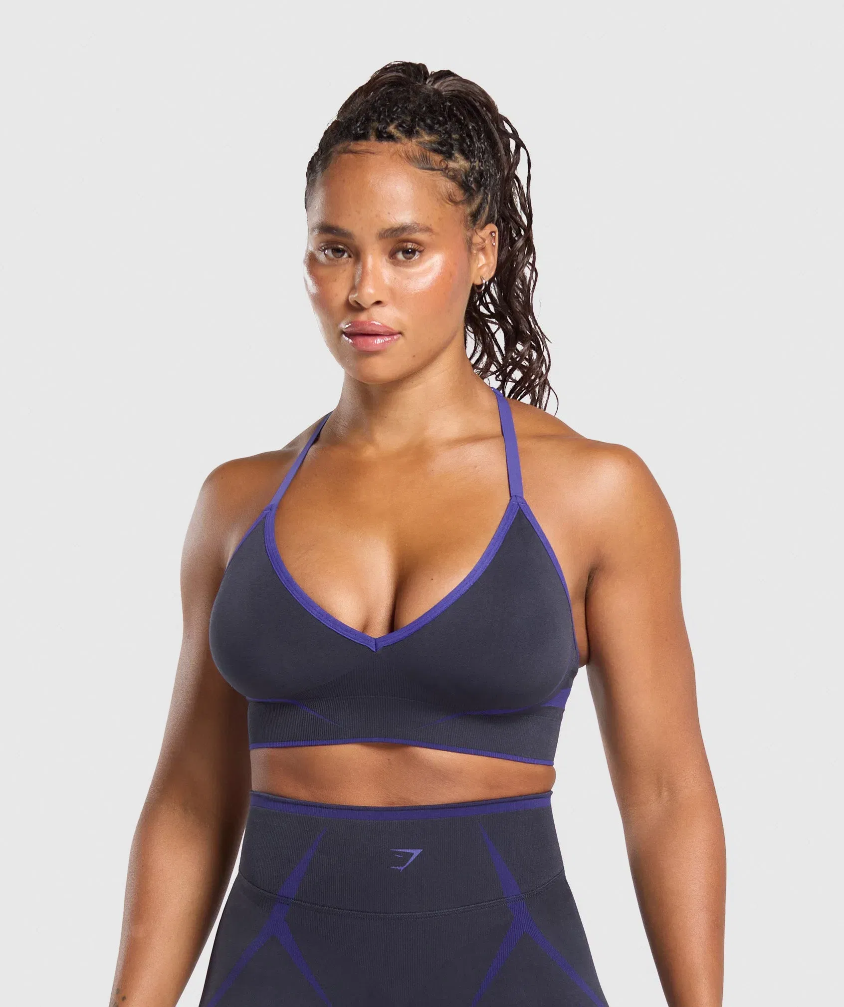 Women's Gymshark Apex Lift Seamless Sports Bra Heavy Blue