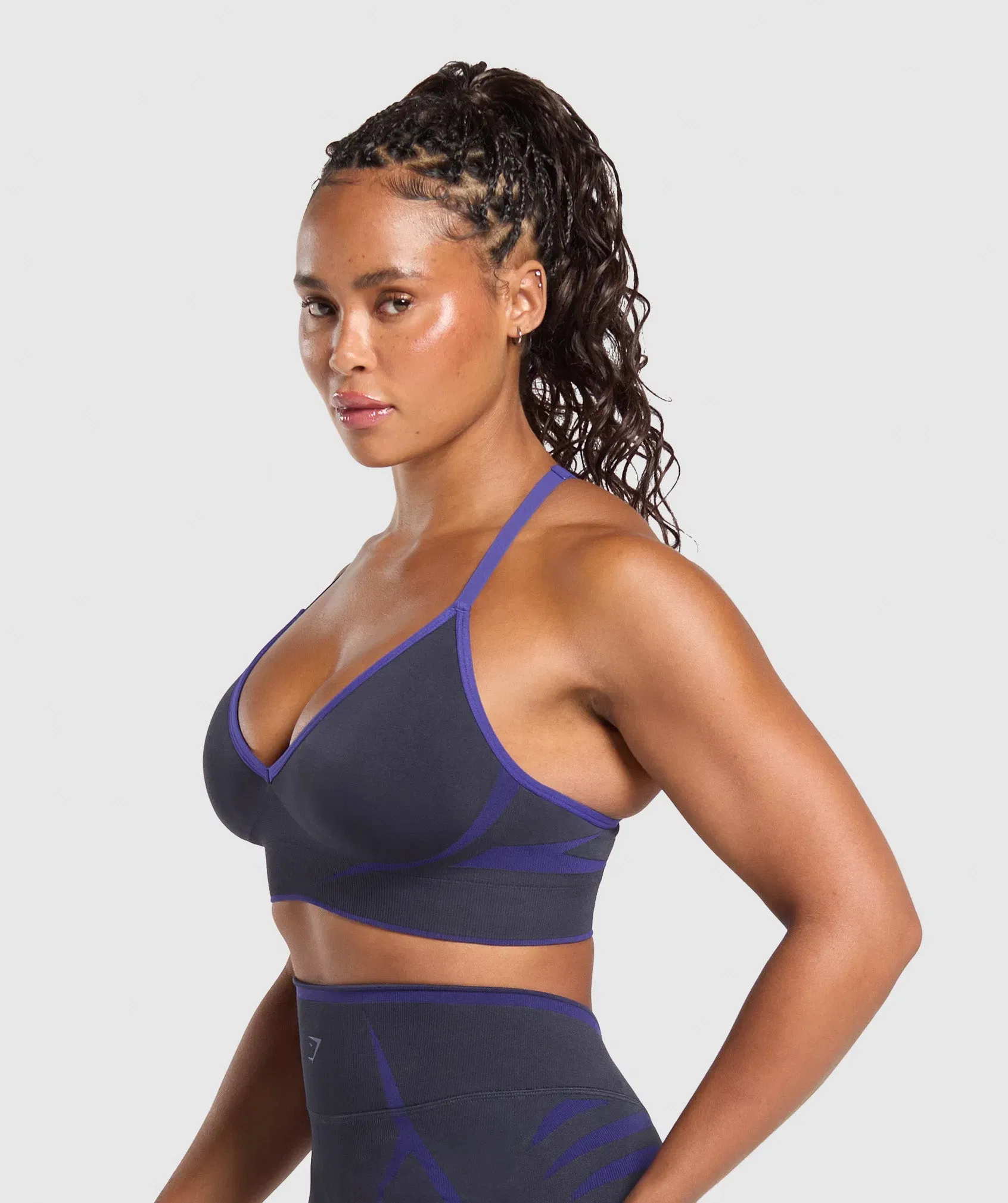 Women's Gymshark Apex Lift Seamless Sports Bra Heavy Blue