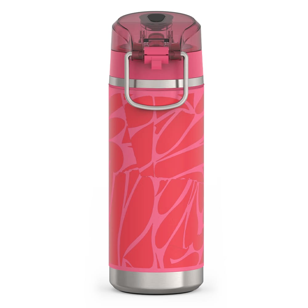 Thermos 18oz Icon Kids Water Bottle With Spout Lid Abstract Petals