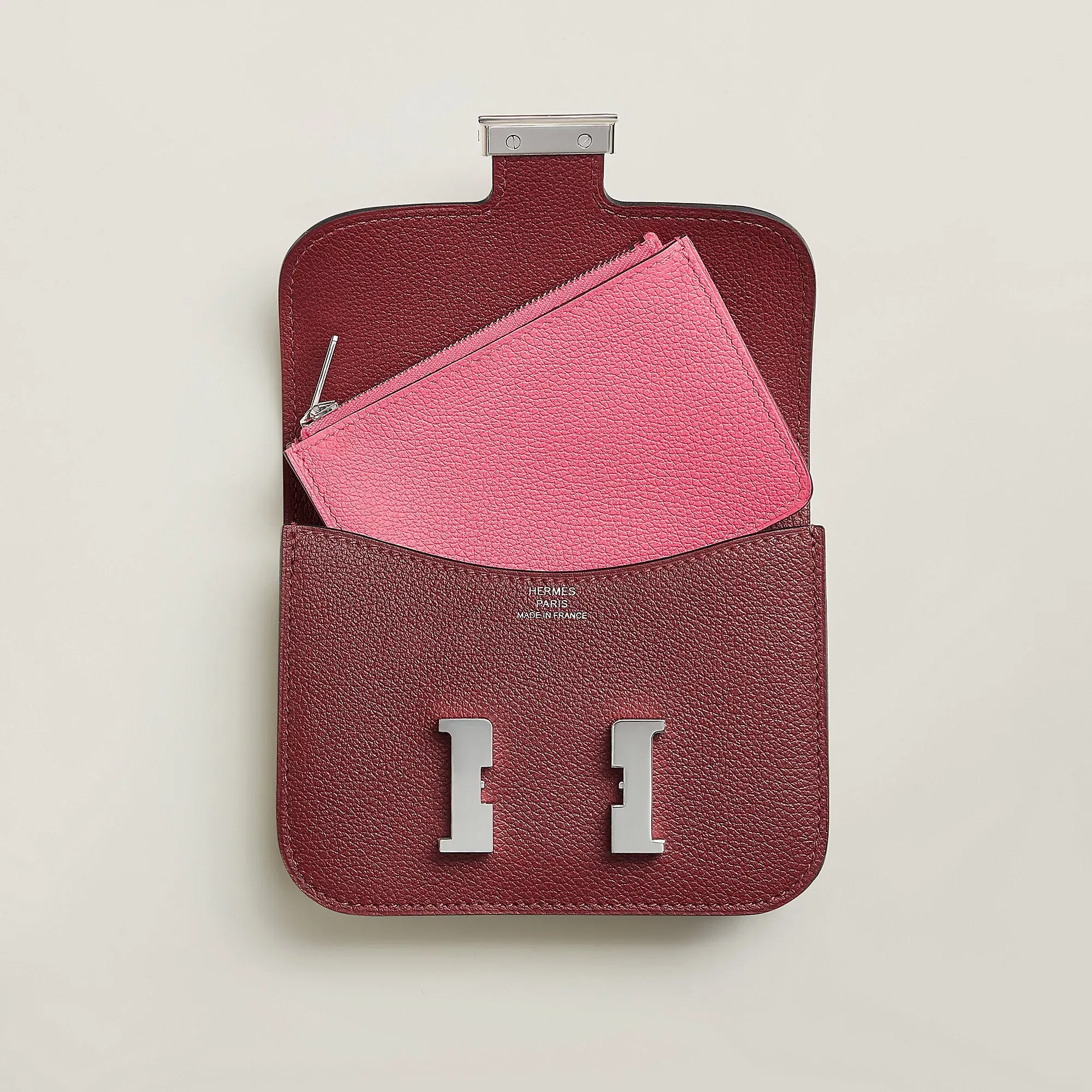 Hermes Constance Slim Bi Wallet Alezan