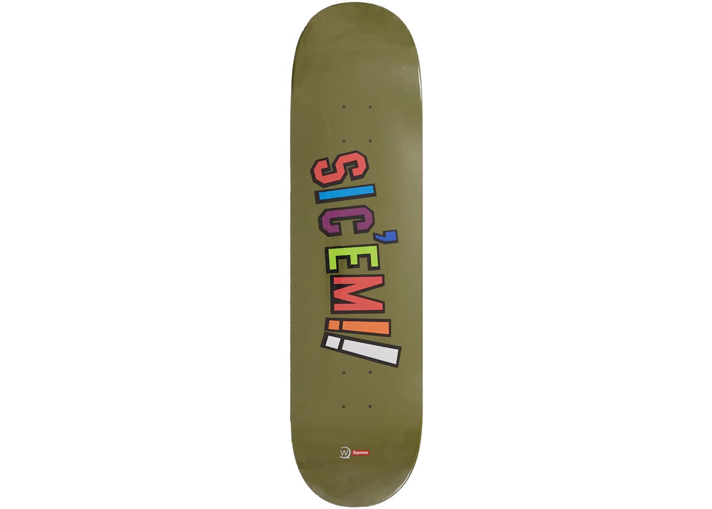 Supreme Wtaps Sicem! Skateboard Deck Olive
