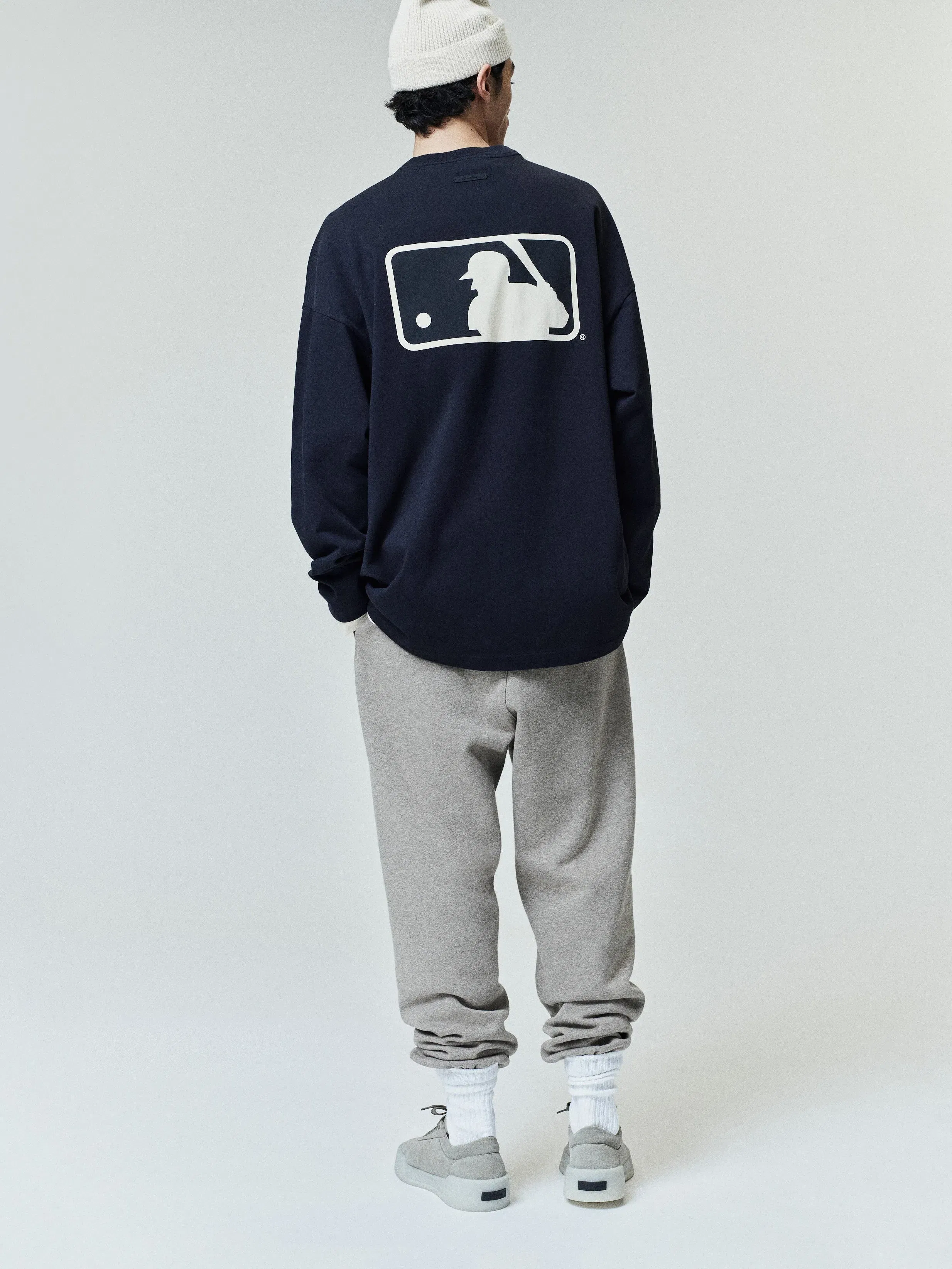 Essentials Mlb Boxy Long Sleeve Tee Black