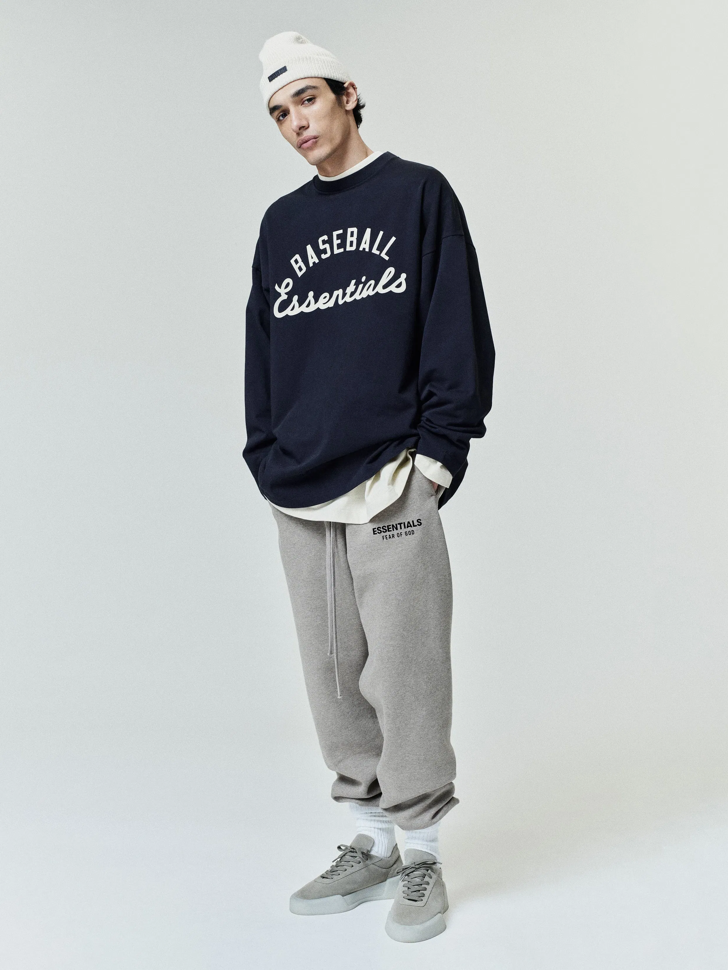 Essentials Mlb Boxy Long Sleeve Tee Black