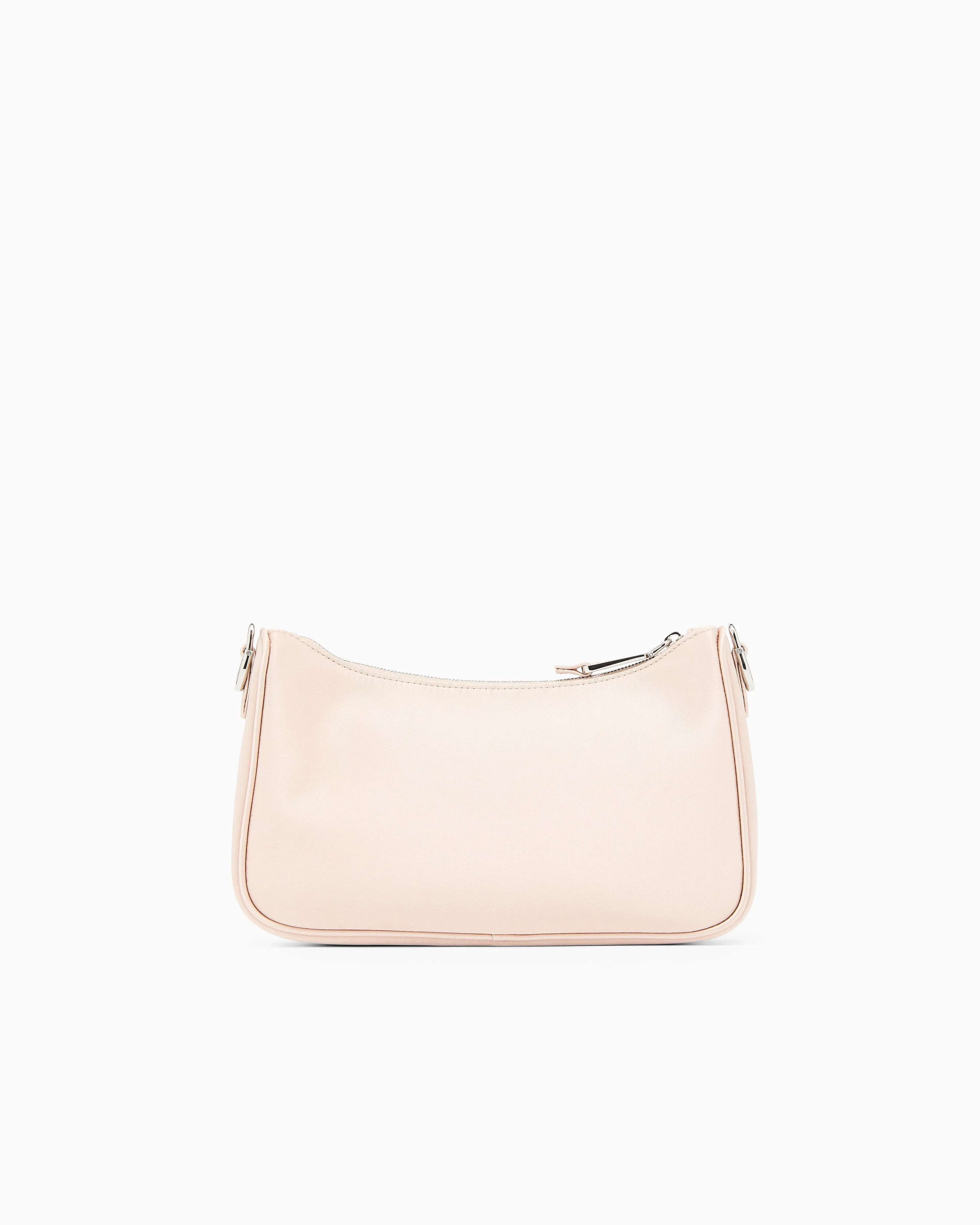 Emporio Armani Satin shoulder bag with chain strap