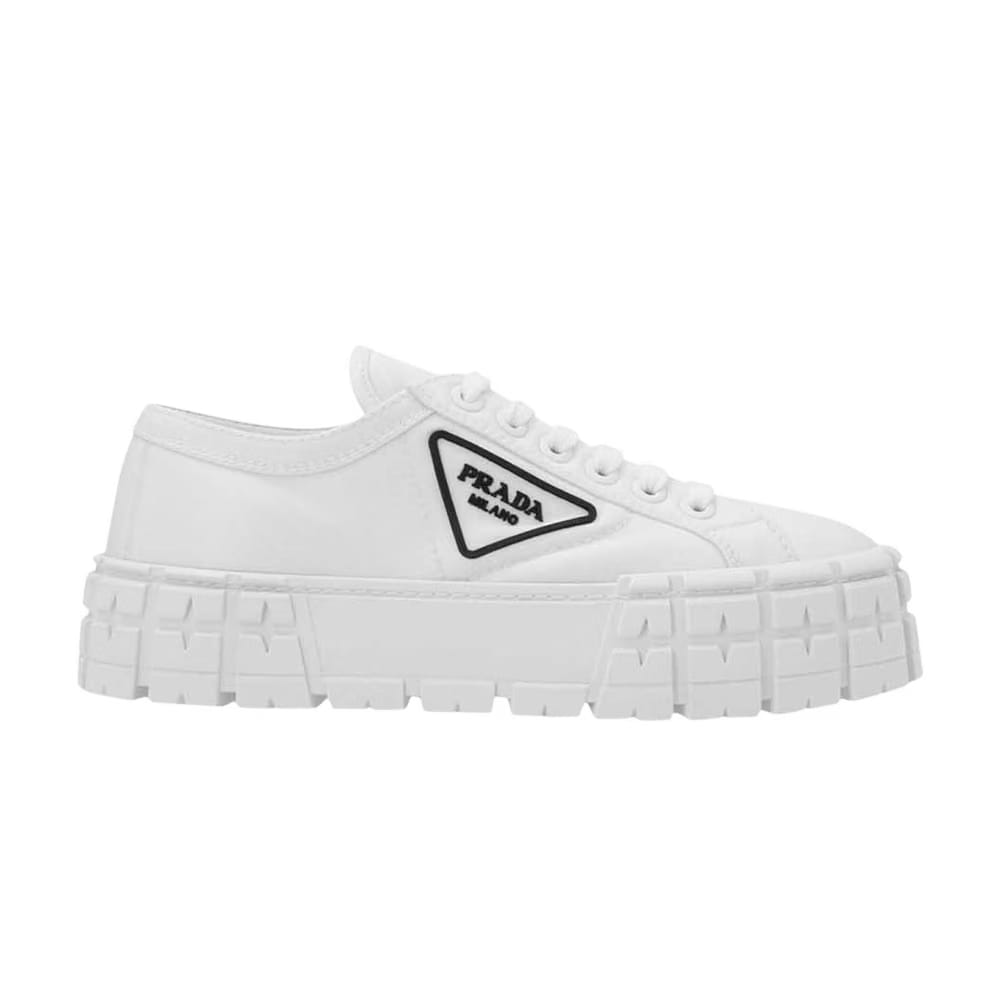 Prada Wmns Gabardine Wheel Platform 'White'