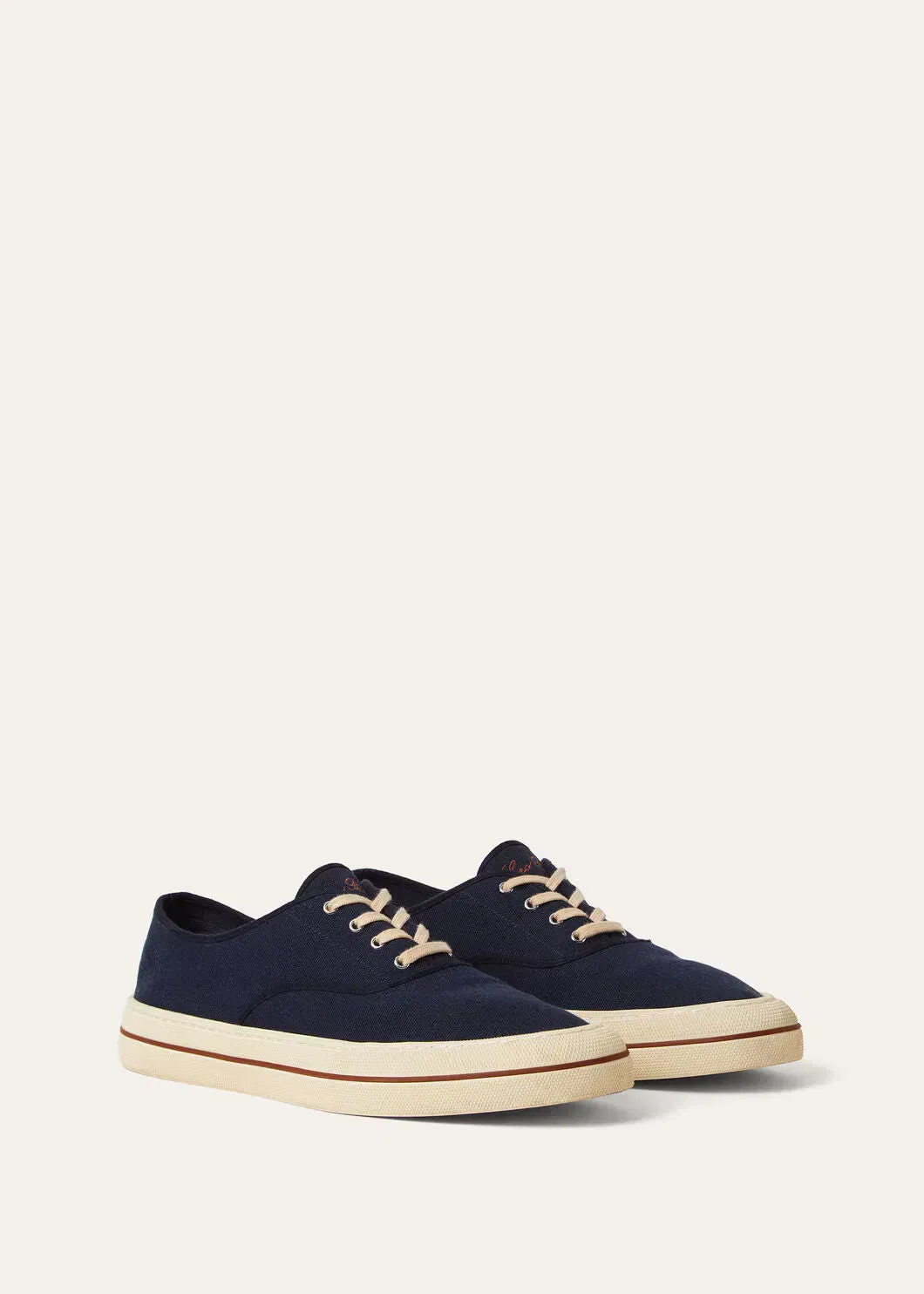 LoroPiana Nantucket Walk Sneaker Blue Navy