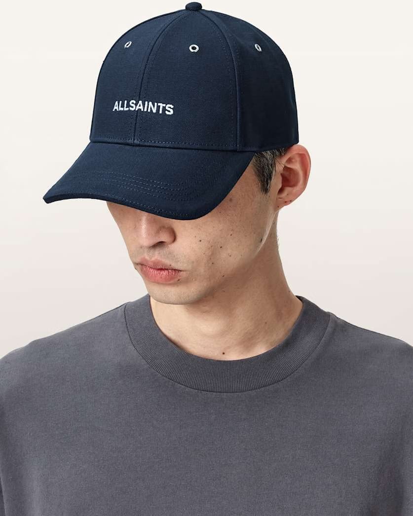 AllSaints Theo Baseball Cap Agate Blue