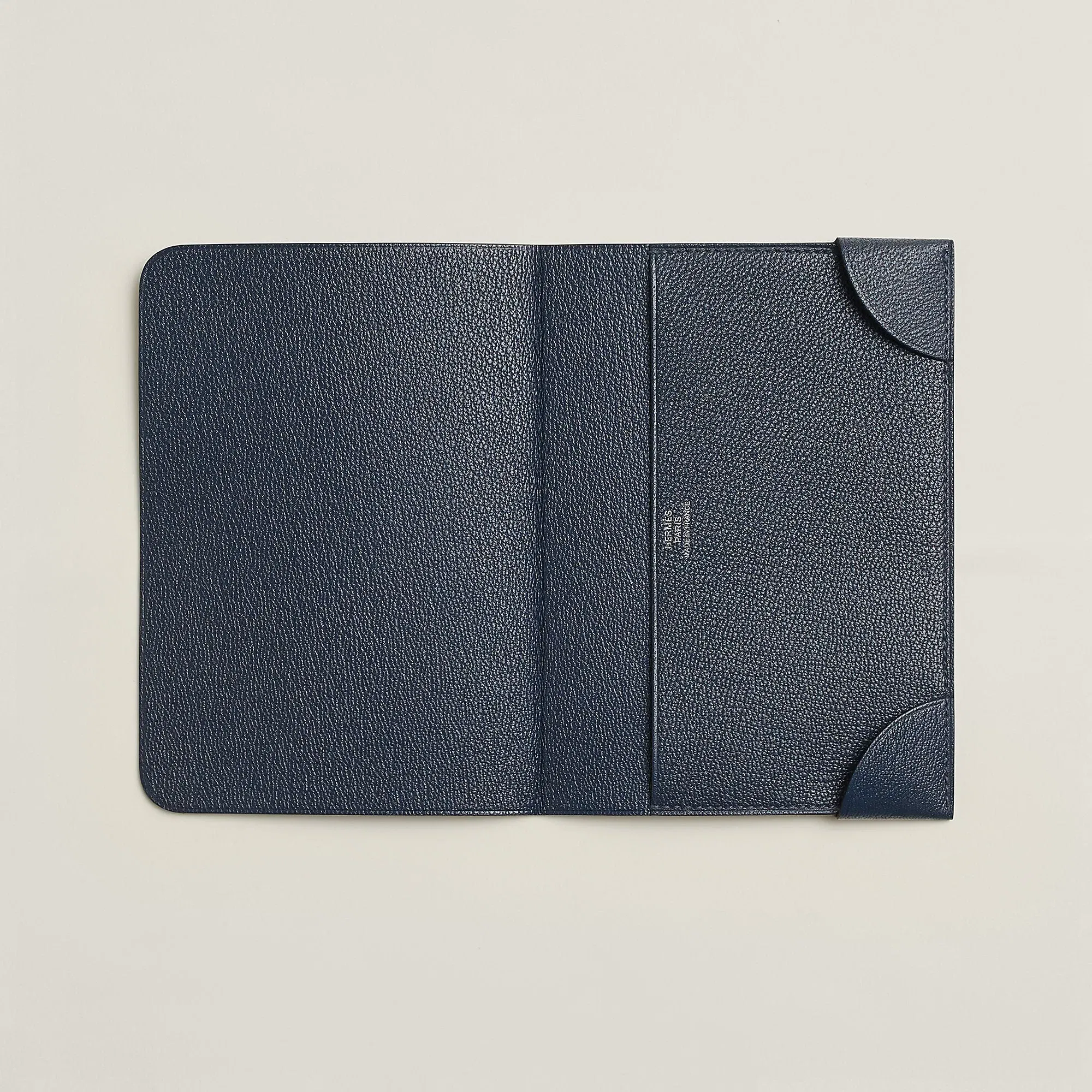 Hermes Coins De Malle Passport Holder Navy