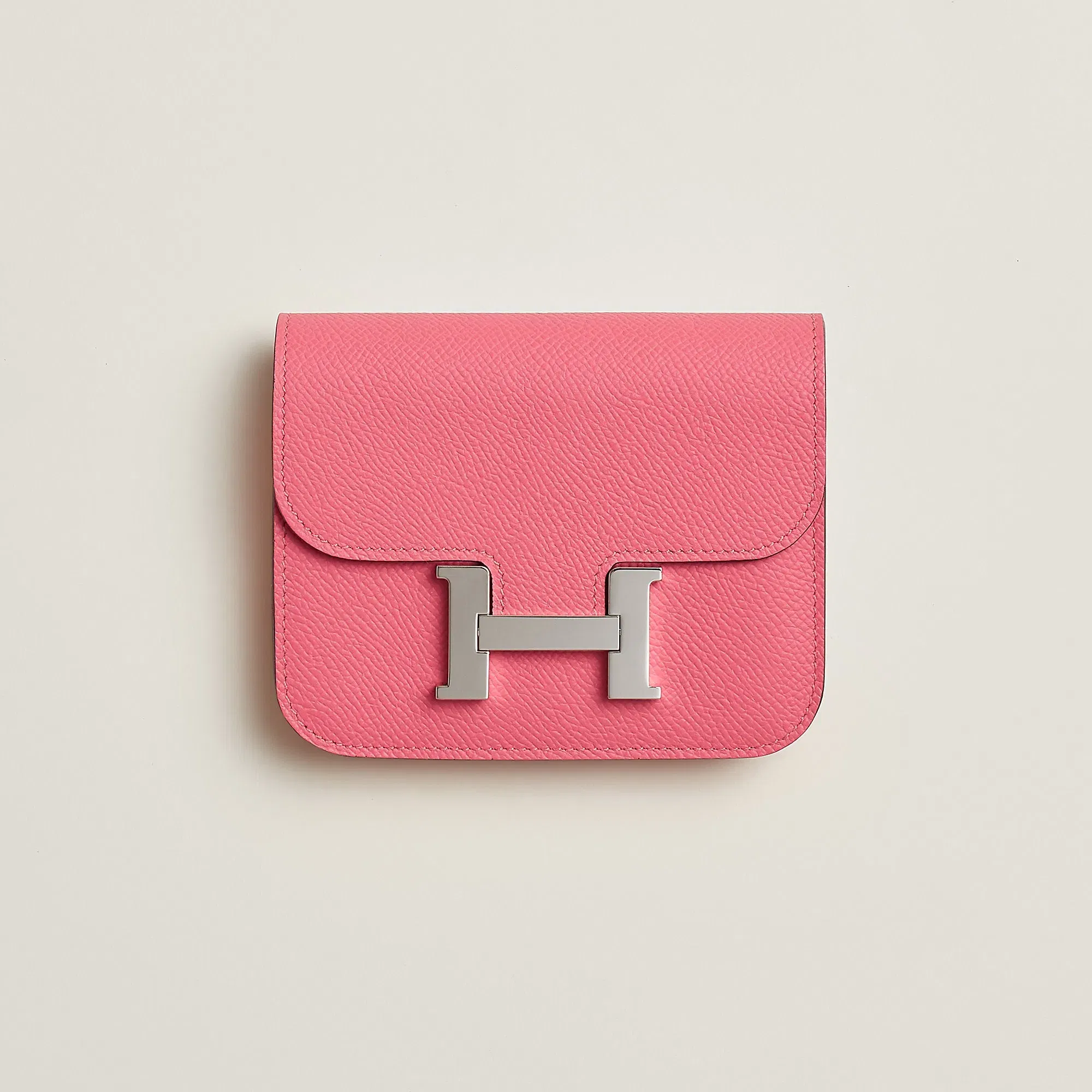 Hermes Constance Slim Wallet Bleu Saphir