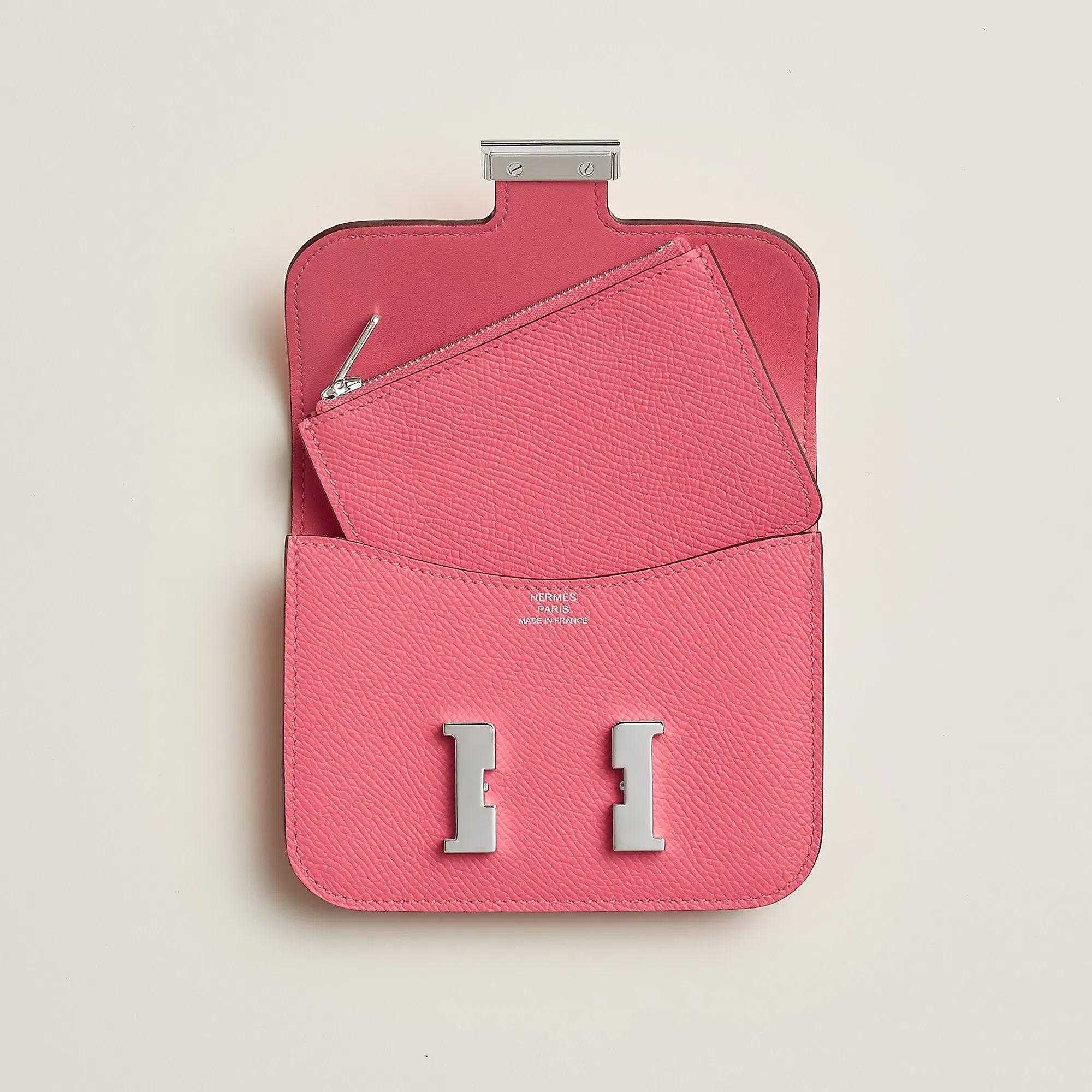 Hermes Constance Slim Wallet Bleu Saphir
