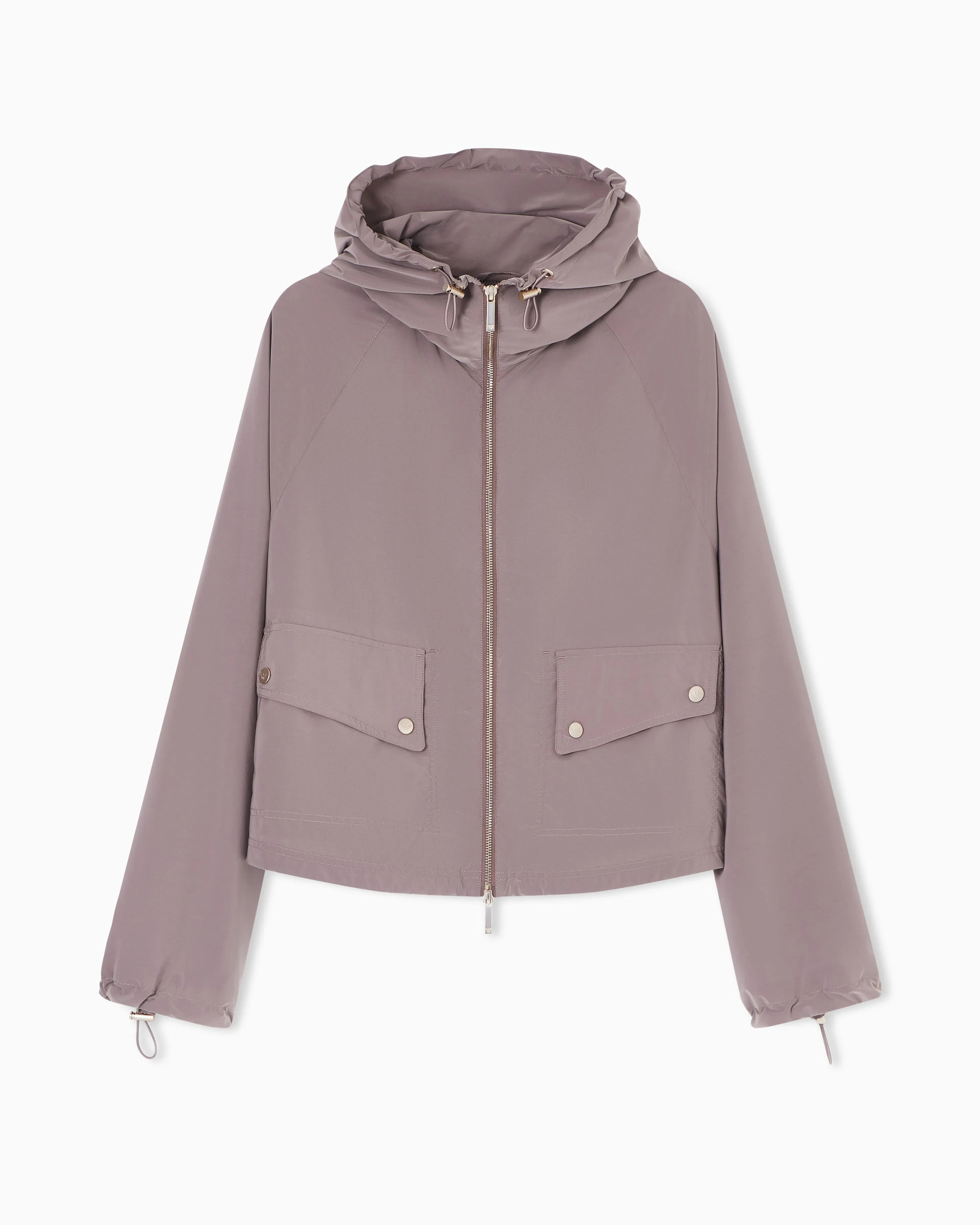 Emporio Armani Full-zip nylon blouson with hood