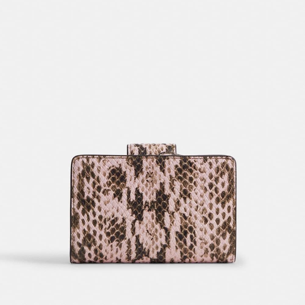 Coach Medium Corner Zip Wallet Gold Pink