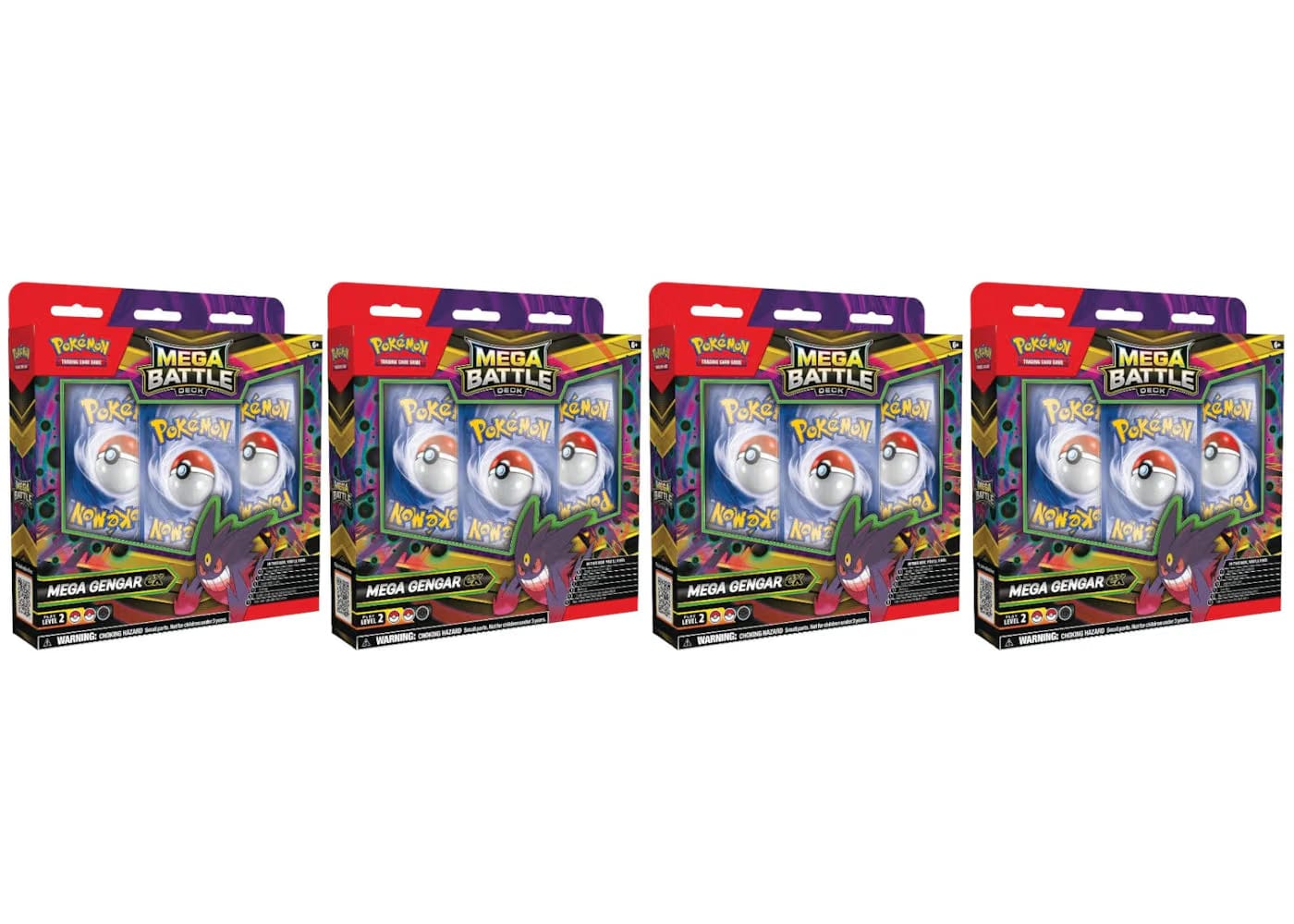 2025 Pokemon Mega Evolution Mega Gengar Ex Metal Battle Deck 4X Lot