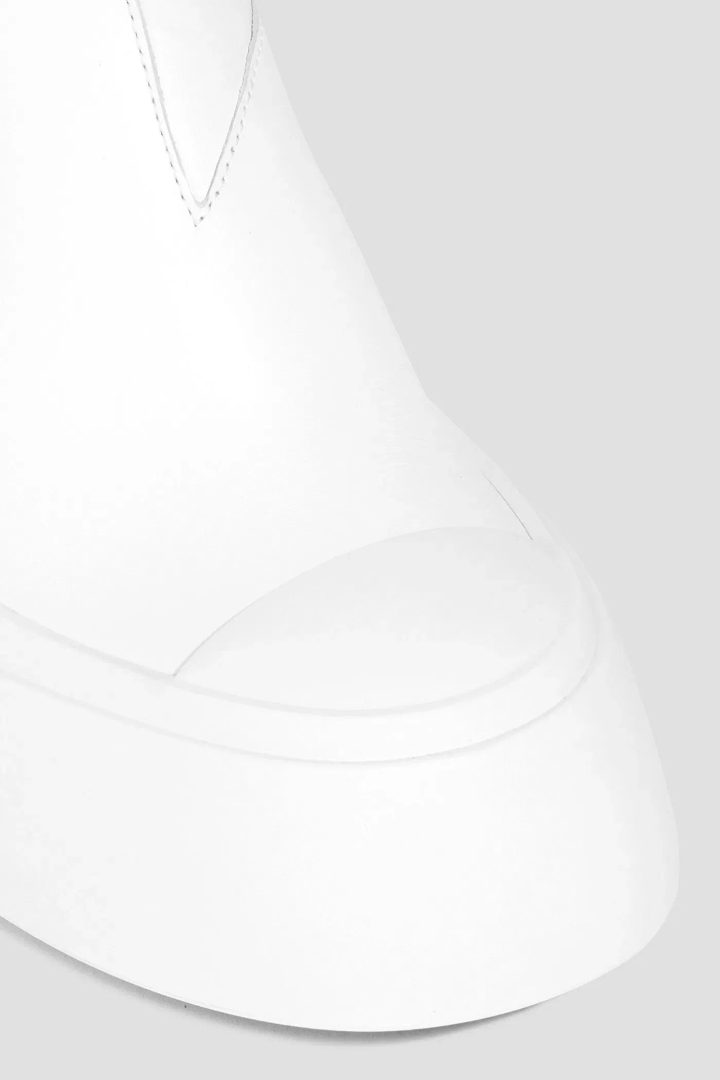 Marni Leather Platform Chelsea Boots White Women's