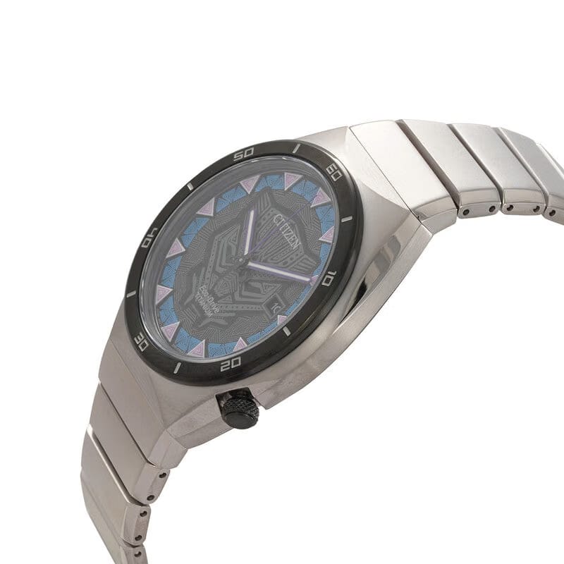 Citizen Black Panther Eco-Drive Black Dial Mens Watch