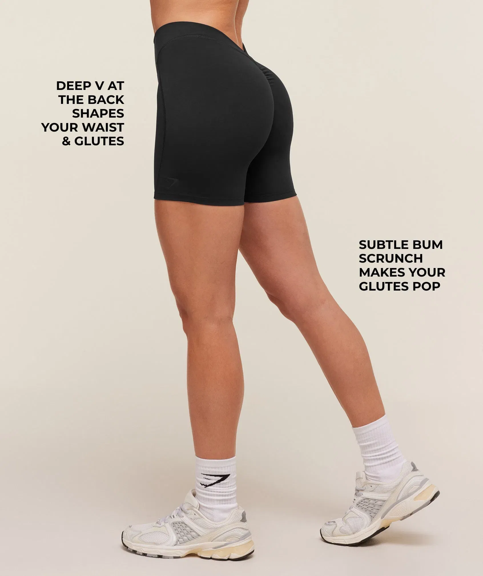 Women's Gymshark Lifting Dipped Waistband Shorts Black