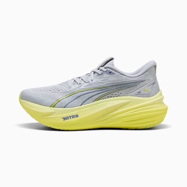 Puma Magmax Nitro™ 2 Men'S Road Running Shoes Vibrant Silver-Lux Lime