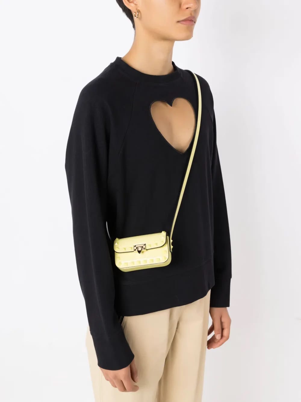 Rockstud leather mini bag