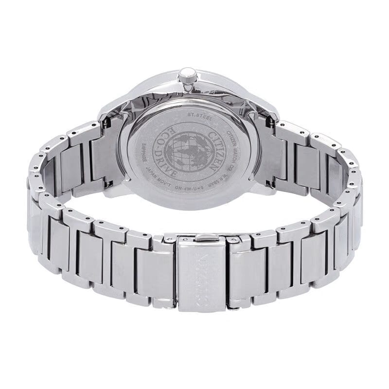 Citizen Eco-Drive Blue Mother Of Pearl Dial Stainless Steel Mens Watch