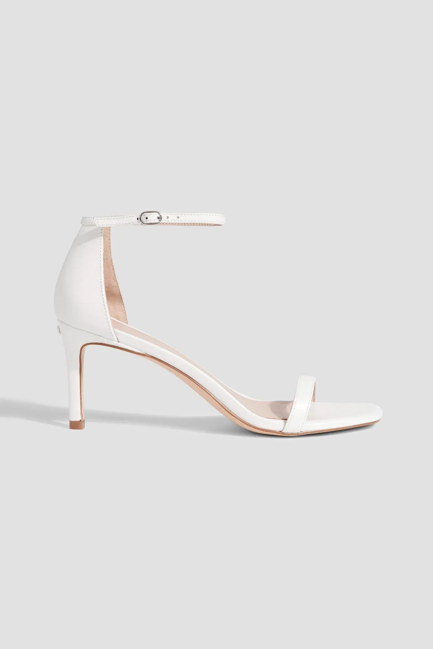 Stuart Weitzman Amelina 75 Leather Sandals White Women's