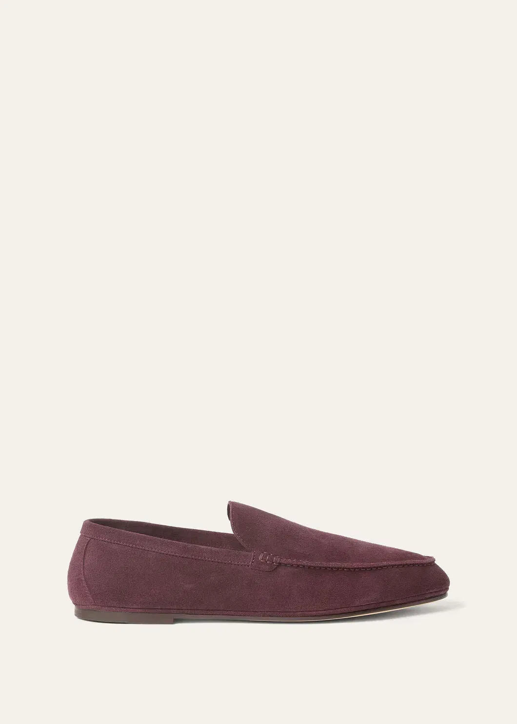 LoroPiana Summer Anton Walk Loafer Grape Fruit