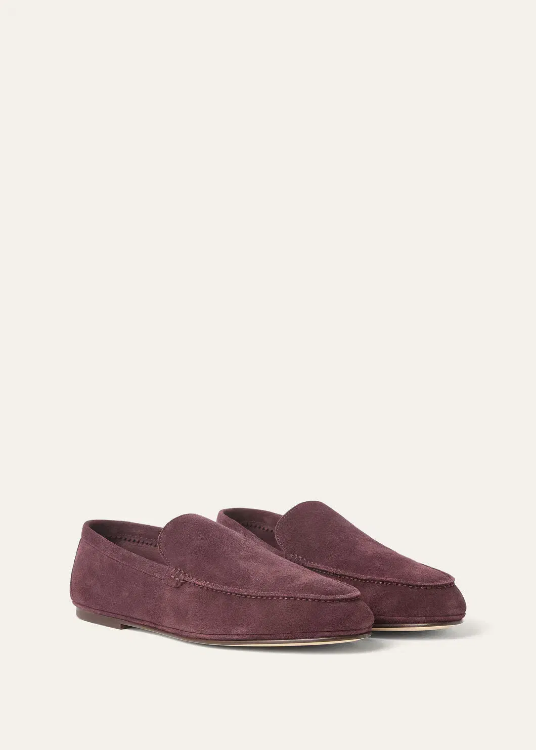 LoroPiana Summer Anton Walk Loafer Grape Fruit