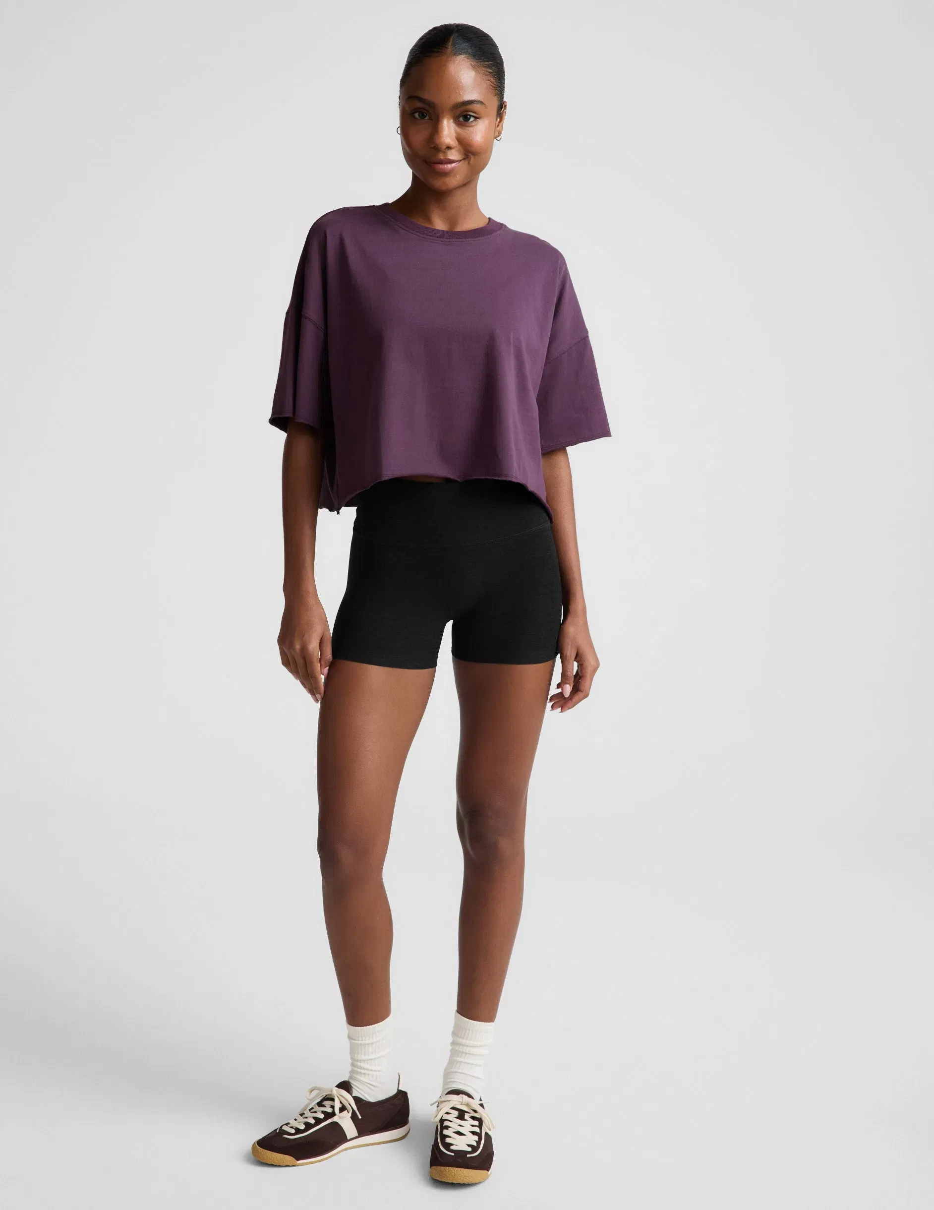Beyond Yoga SoftKnit Better Than Ever Cropped Cotton T-Shirt Women's