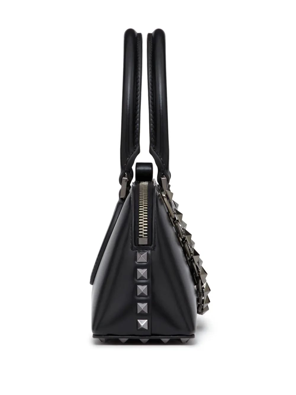 Rockstud E/W leather handbag