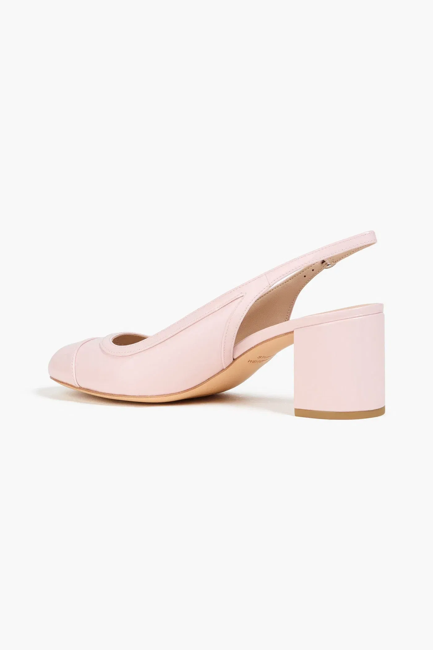 Stuart Weitzman Celina Patent-Leather Slingback Pumps Baby Pink Women's
