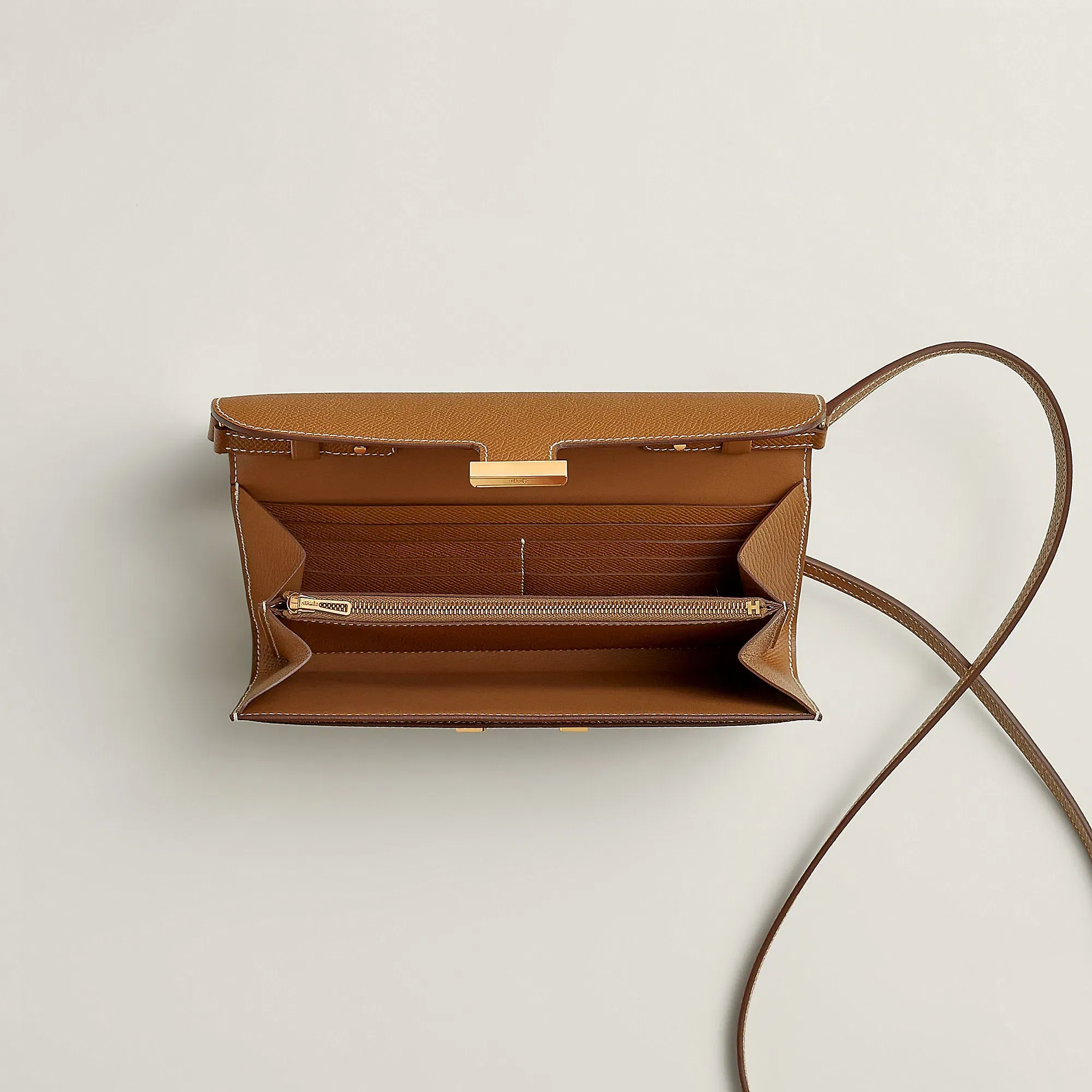 Hermes Constance To Go Wallet Bleu Thalassa
