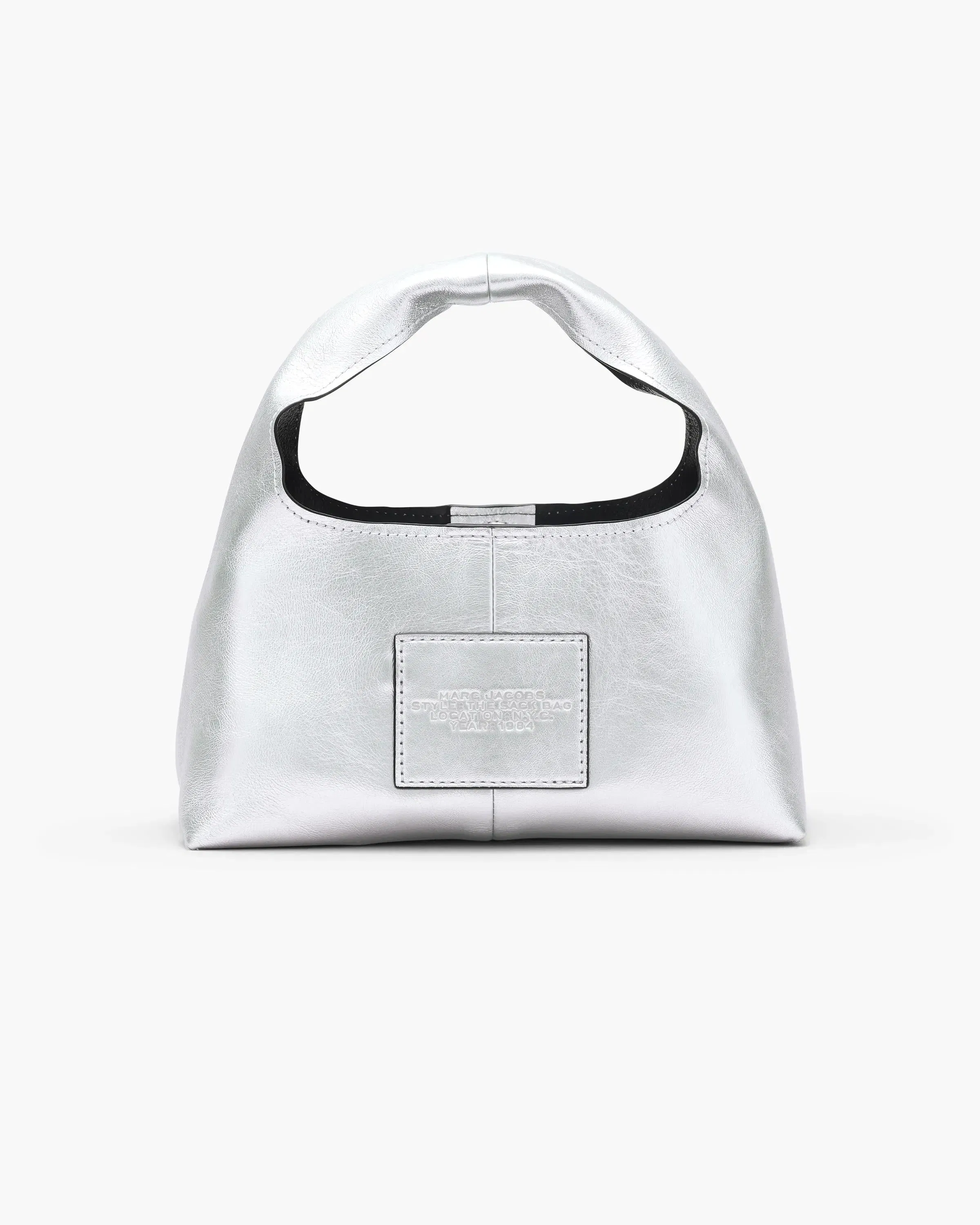 The Metallic Leather Mini Sack Bag