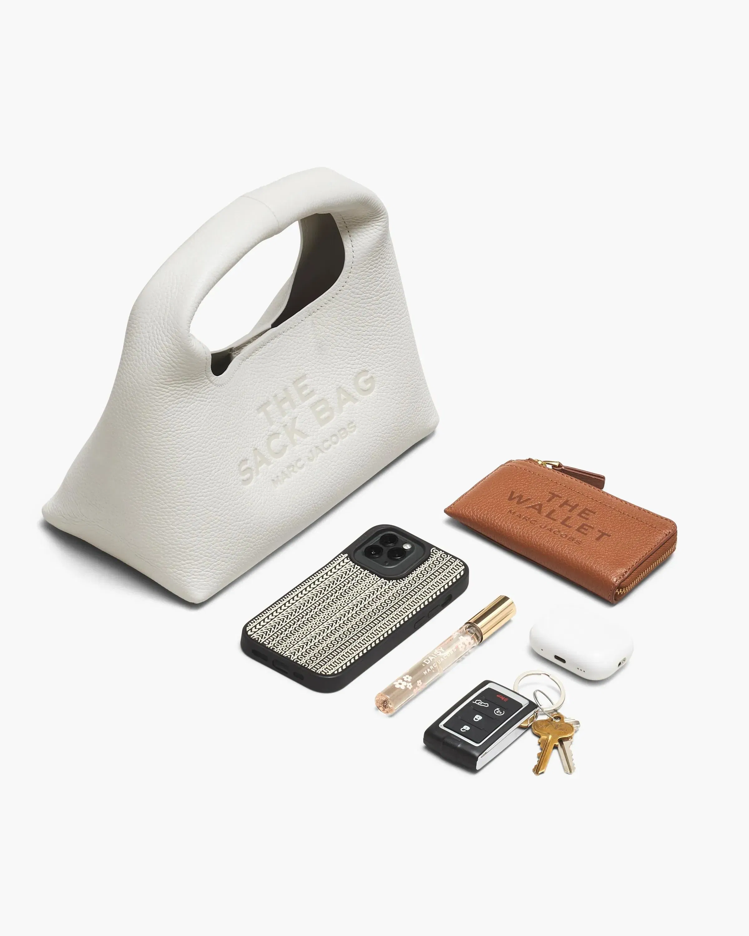 The Metallic Leather Mini Sack Bag