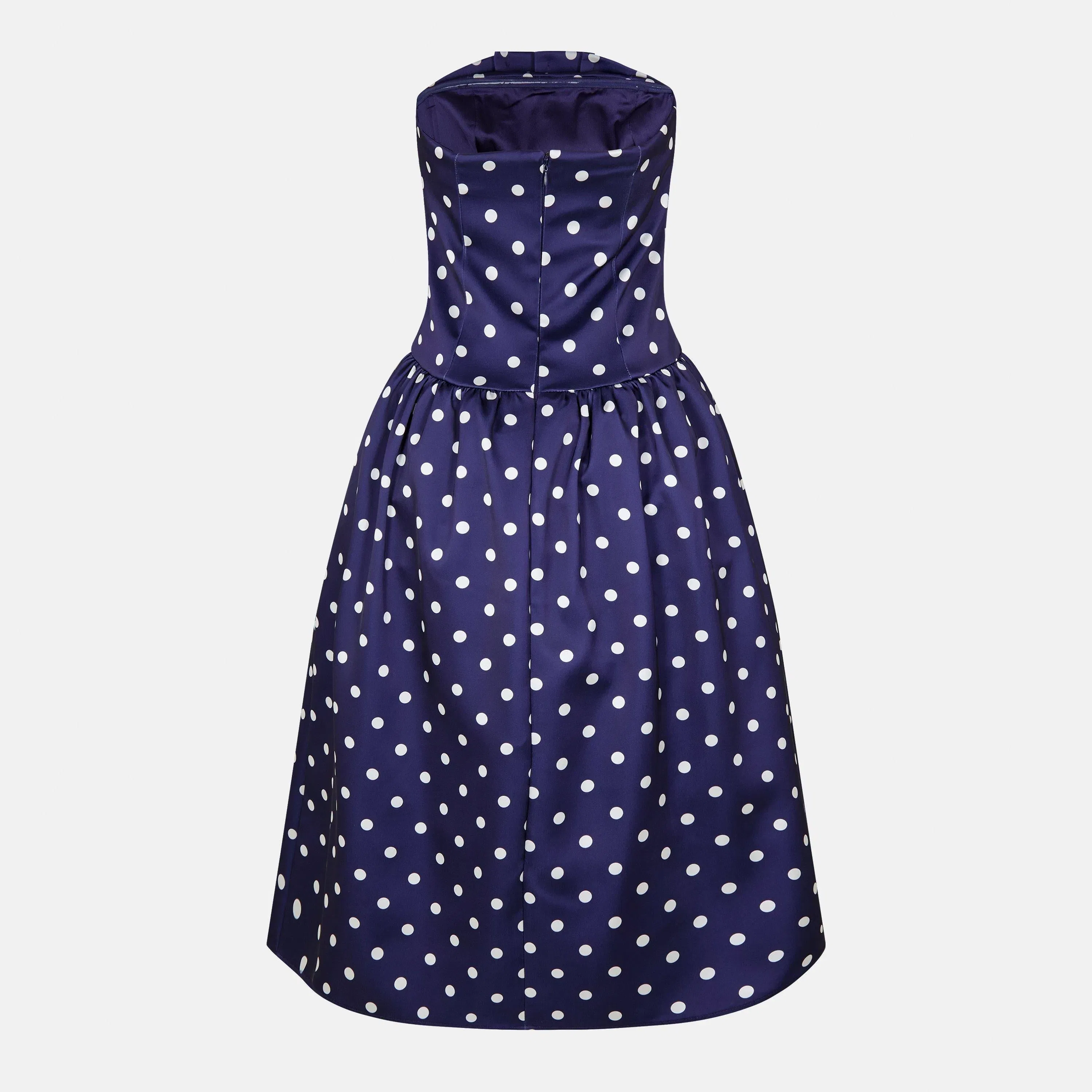 Polka Corset Midi Dress