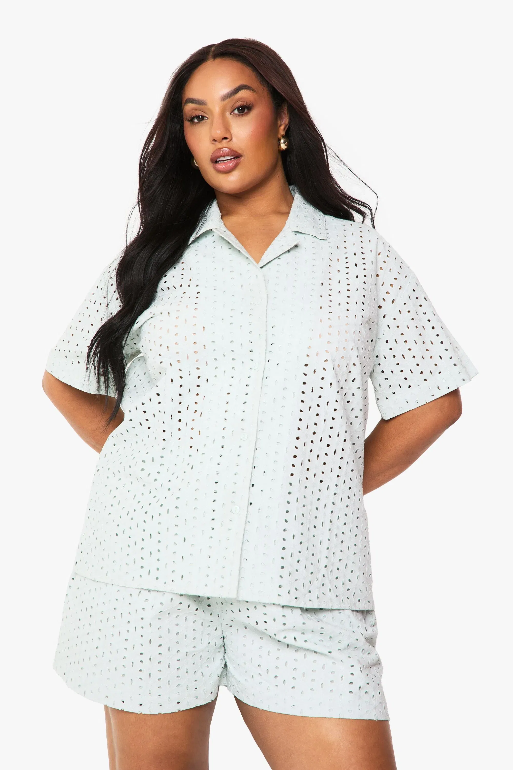 Plus Broderie Flippy Short