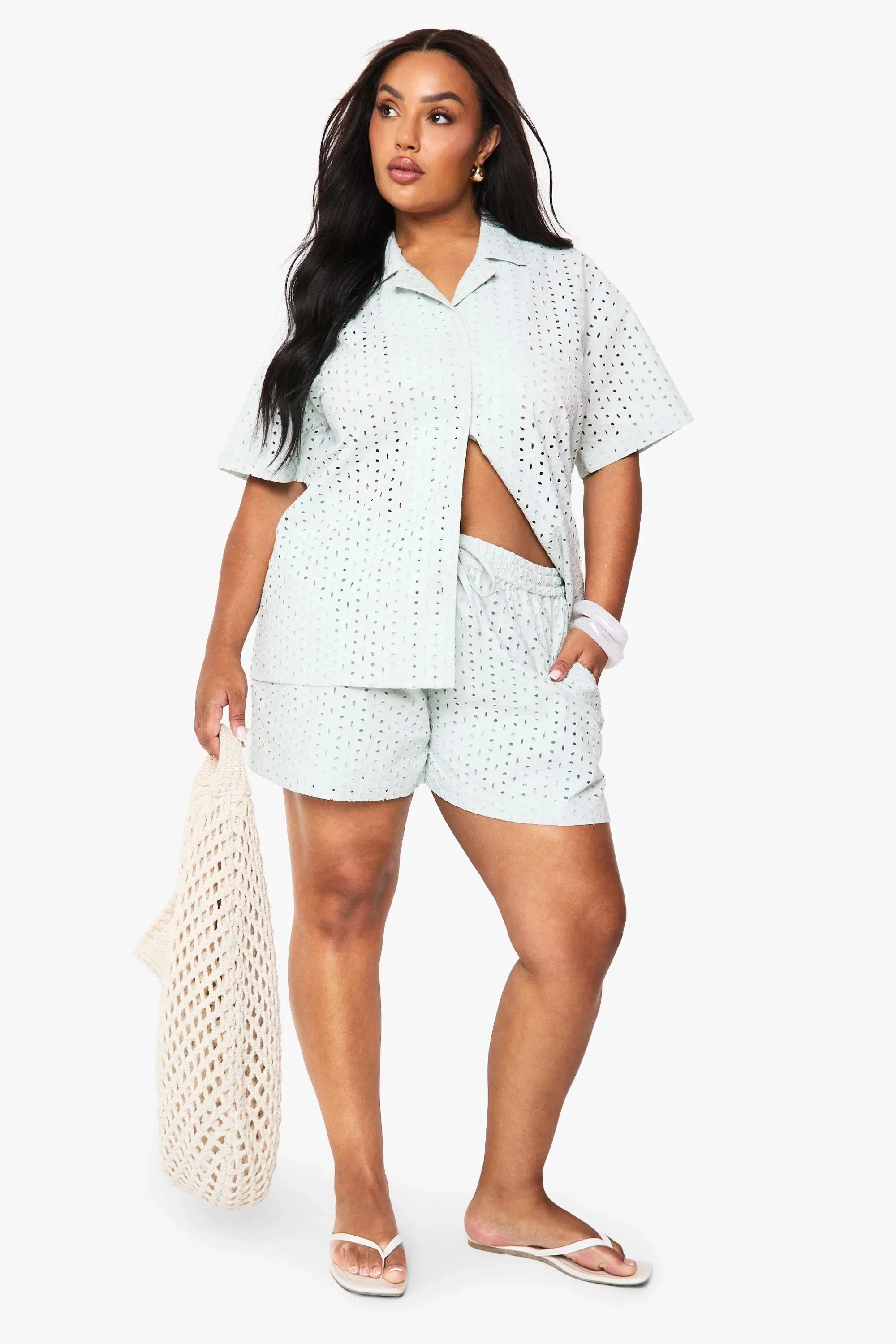 Plus Broderie Flippy Short