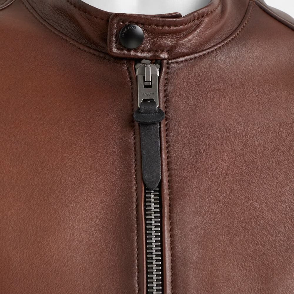 Restored Leather Racer Jacket