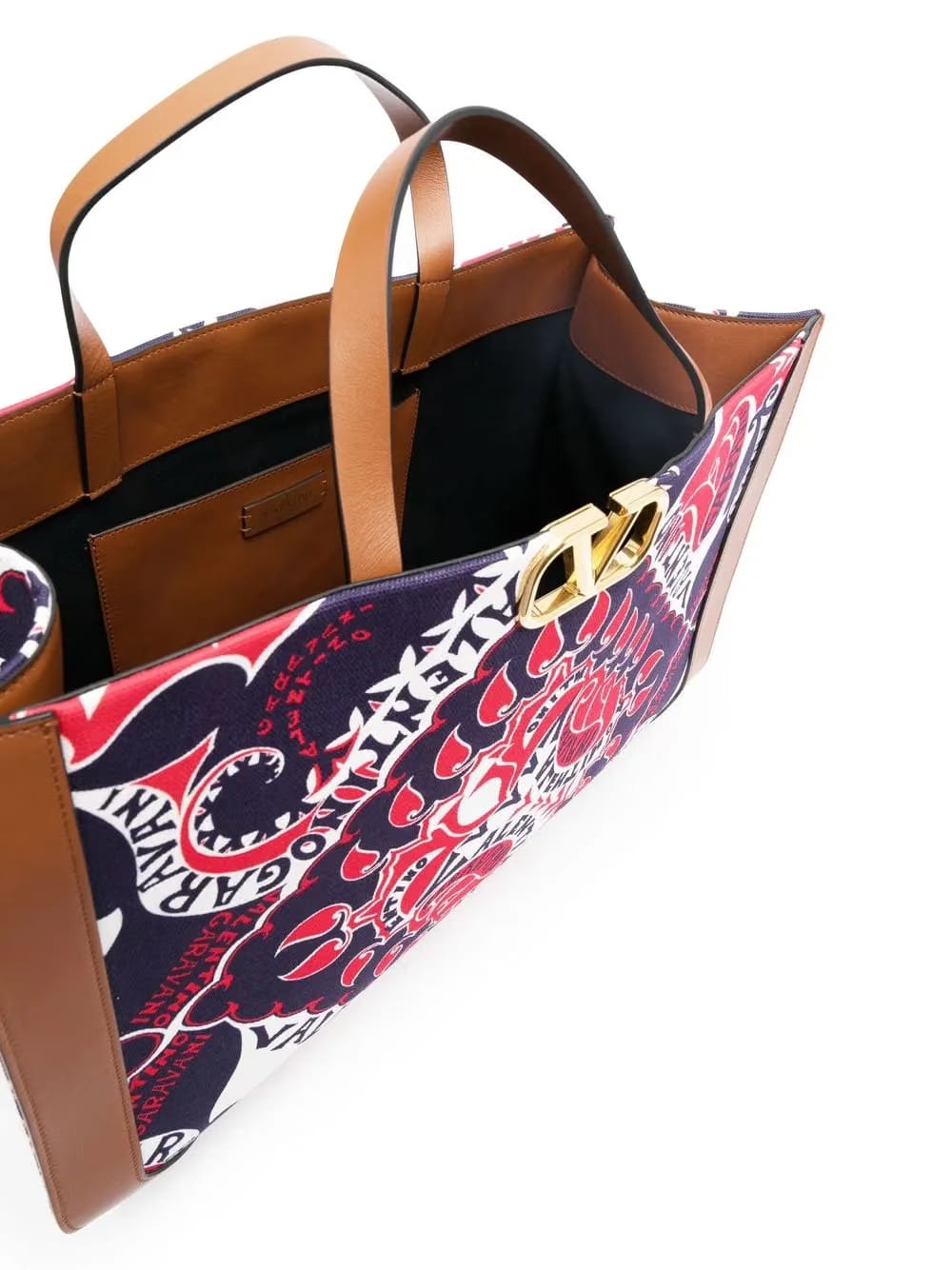 VLogo Signature bandana-print tote bag